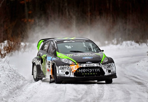 Ken Block Ford Rally in Snow
