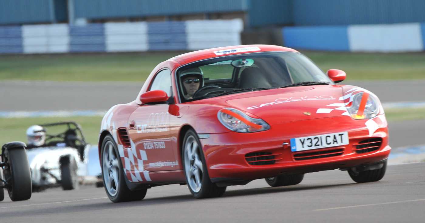 Red Porsche On Track Day