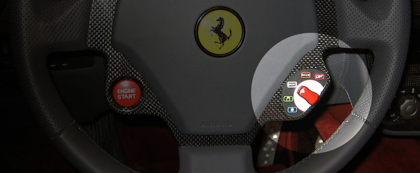 Ferrari Manettino dial Highlighted
