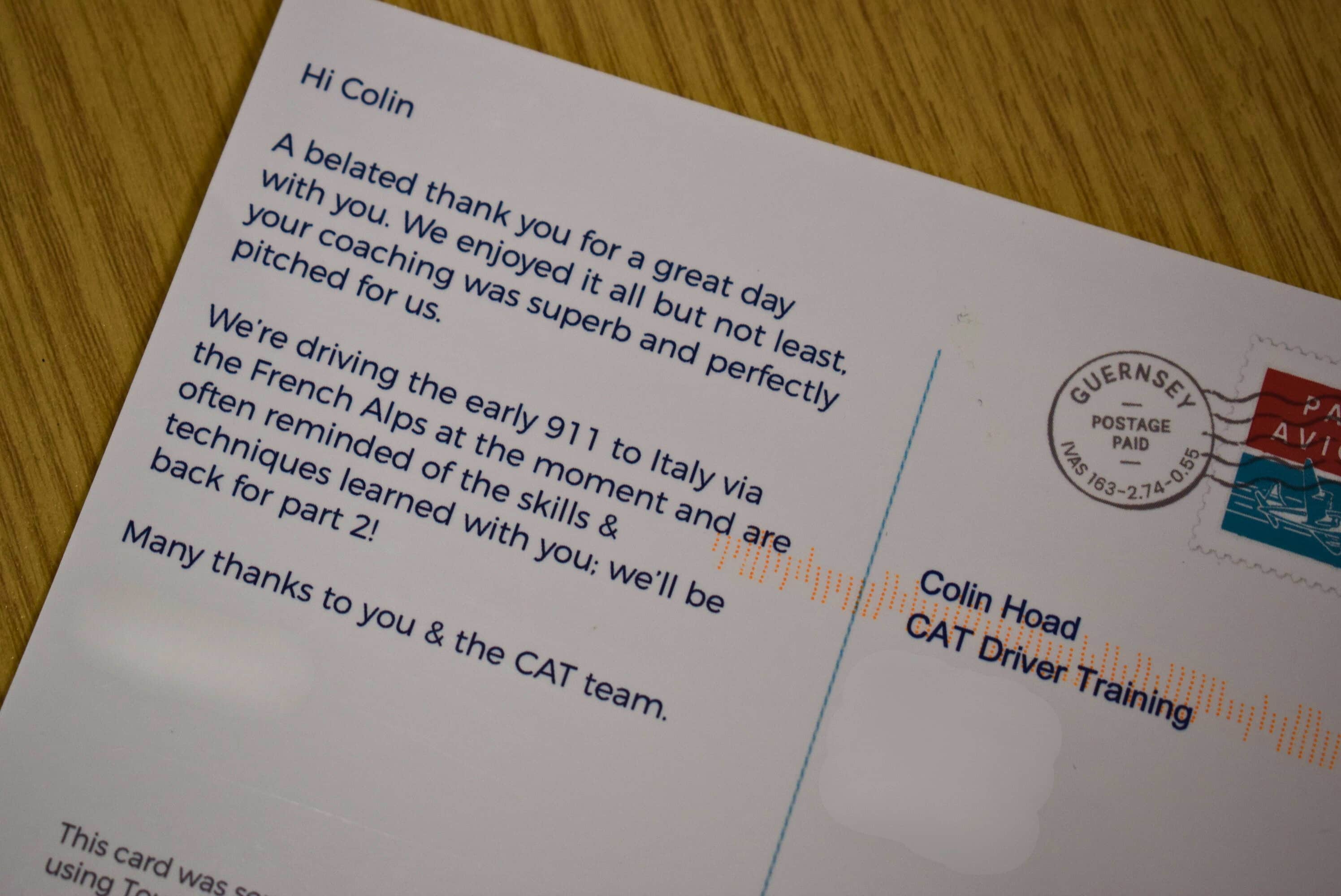 Client postcard