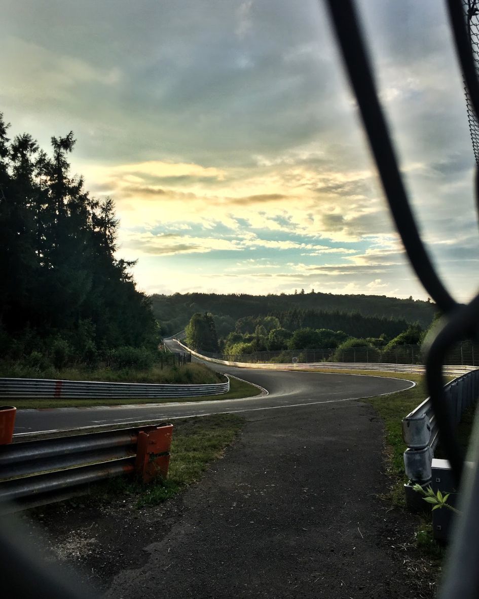 Sunset on track at Nurburgring
