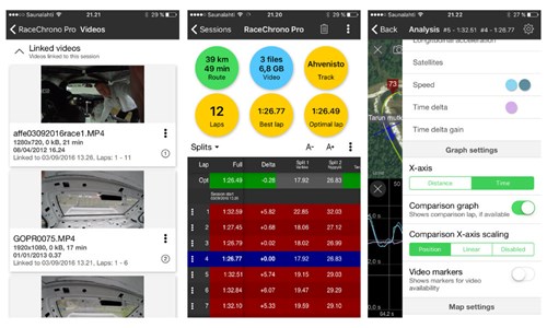 RaceChrono Data Logging App Stills Pro