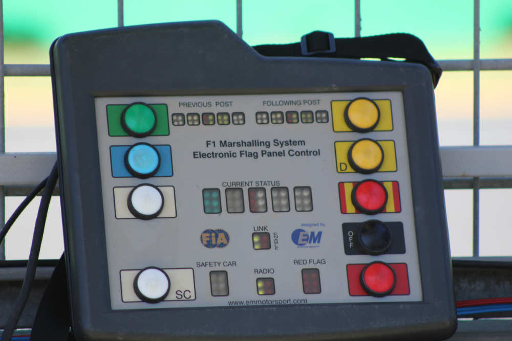 F1 Marshalling System Control Panel