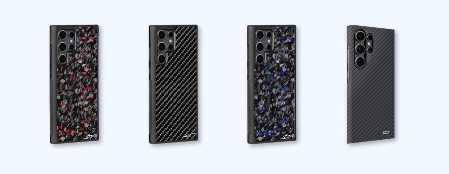 Carbon fibre phone case