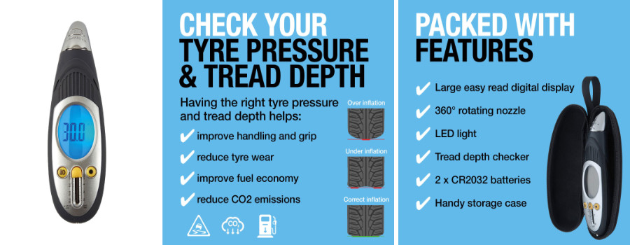 Ring Automotive Tyre Pressure Gauge