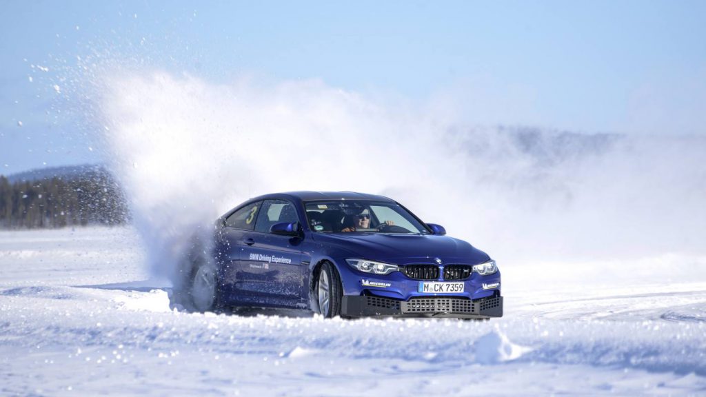 Ice Driving Snow Plume